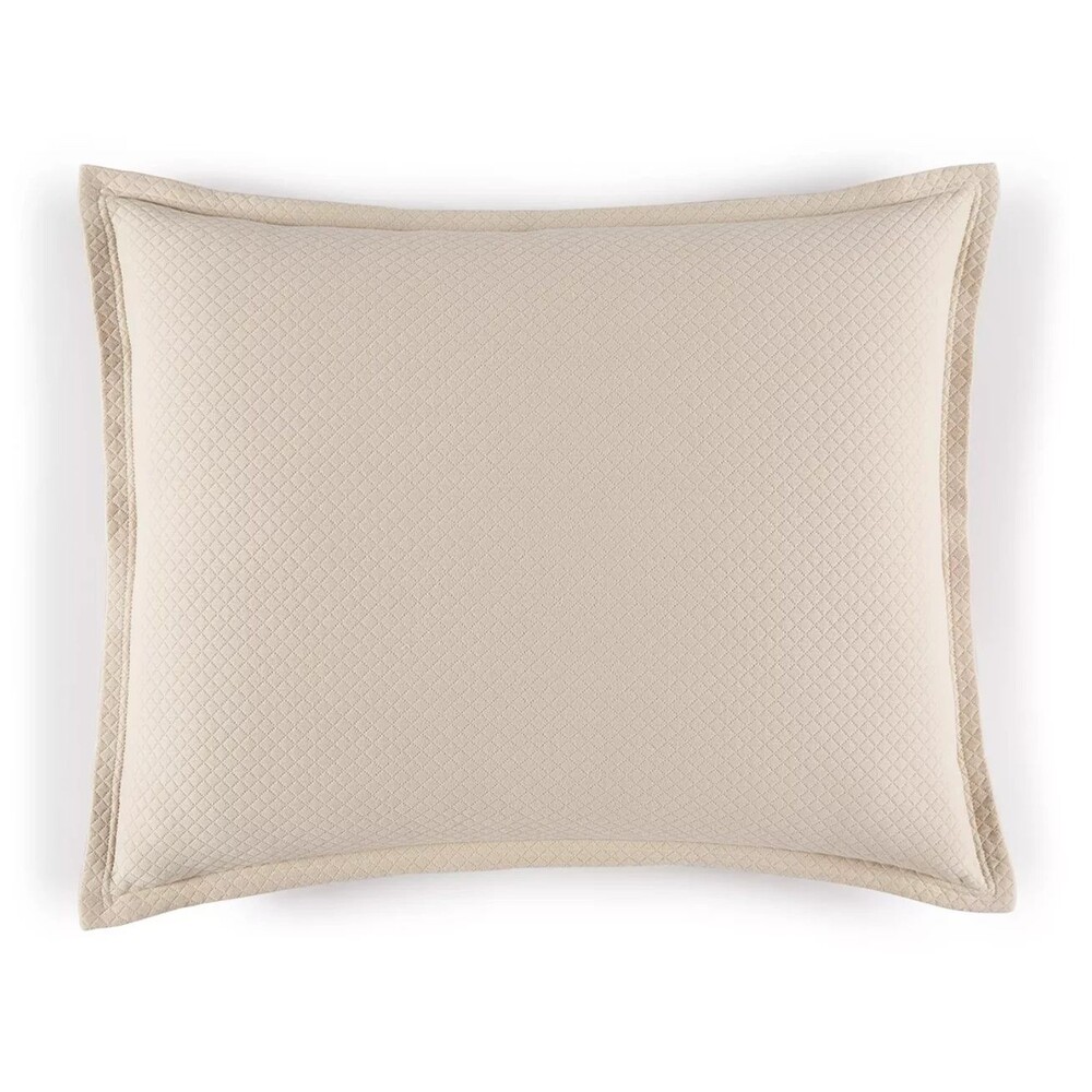 Sferra Rombo 4340 100% Cotton ONE CONTINENTAL Pillowsham (SAND)-Made in Portugal